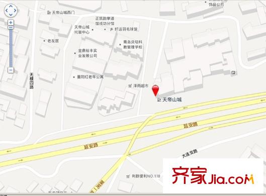 天帝山城交通圖