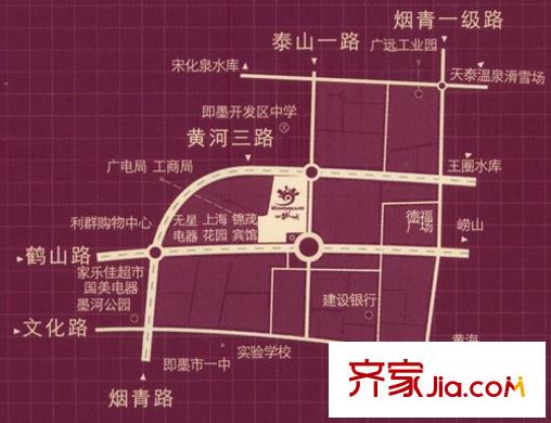 萬(wàn)科四季花城交通圖