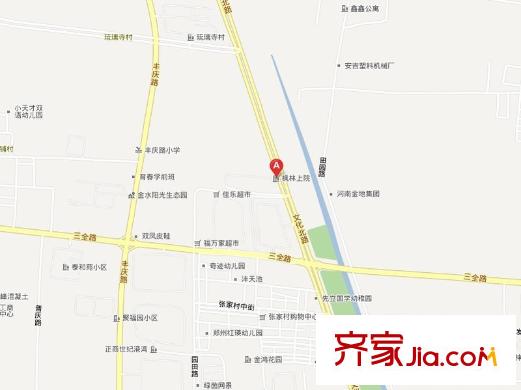 建業(yè)楓林上院交通圖 