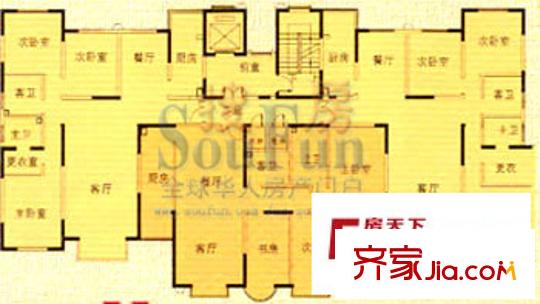 富田東方廣場(chǎng)戶型圖平面圖 