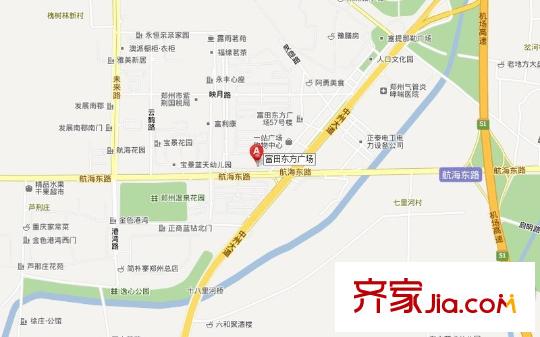 富田東方廣場(chǎng)交通圖 