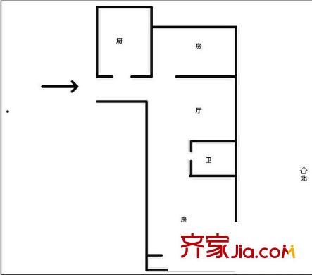 華新園小區(qū) 2室 戶(hù)型圖