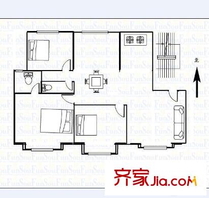 普羅旺世二期 4室 戶型圖