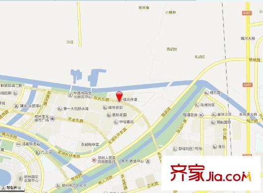 銀河丹堤交通圖 