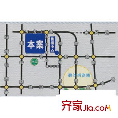 鴻基西湖春天交通圖
