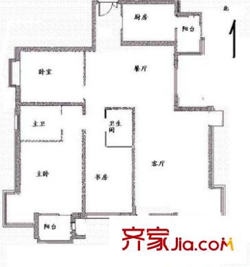 思念清清佳苑 3室 戶型圖