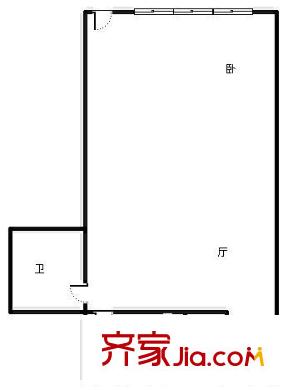 東仲小區(qū) 1室 戶型圖