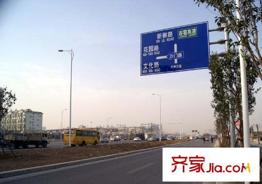維也納森林配套圖中州大道道路指示牌