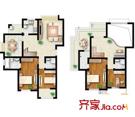 聚龍城德國(guó)印象 5室 戶型圖