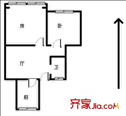 天賜良園 2室 戶型圖