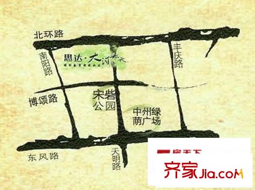 思達大河春天交通圖