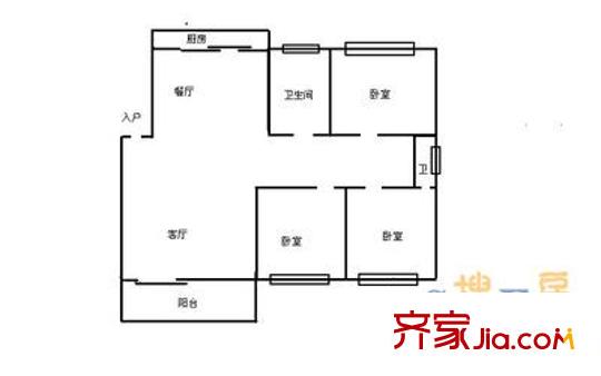 思達大河春天 4室 戶型圖