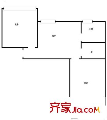 海琴廣場 2室 戶型圖