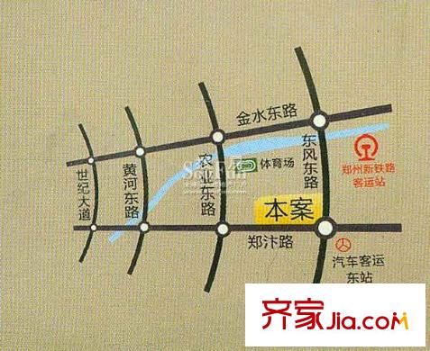 正商?hào)|方港灣交通圖
