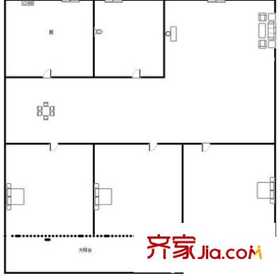 裕華第九城市 3室 戶型圖