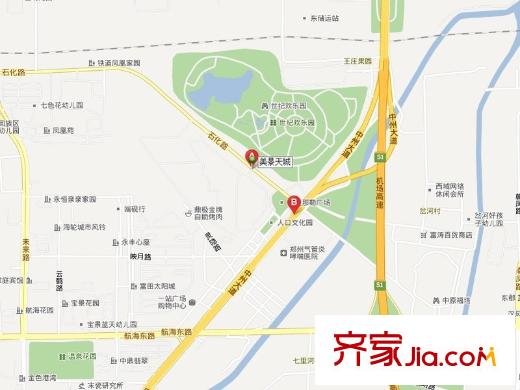 美景天城交通圖 