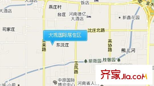 大觀國際居住區(qū)交通圖