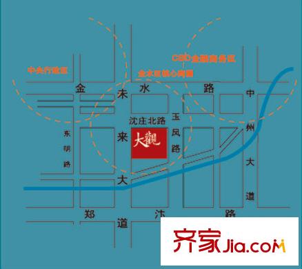 大觀國際居住區(qū)交通圖區(qū)位圖