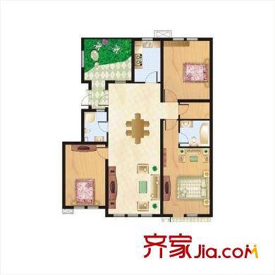 錦繡匯城 3室 戶型圖