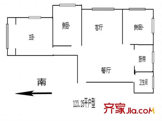 遠大理想城 3室 戶型圖