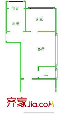 金瑞小區(qū)戶型圖2室戶型圖 2室1廳1衛(wèi)1廚