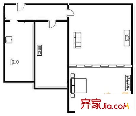 隆基家源戶型圖隆基家園 1室 戶型圖 1室1廳1衛(wèi)1廚
