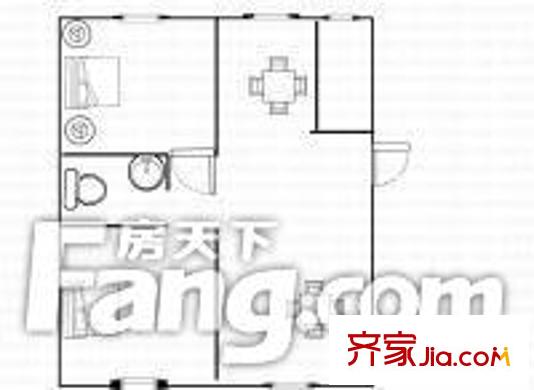 泗涇灣家園  戶型圖 2室2廳1衛(wèi)