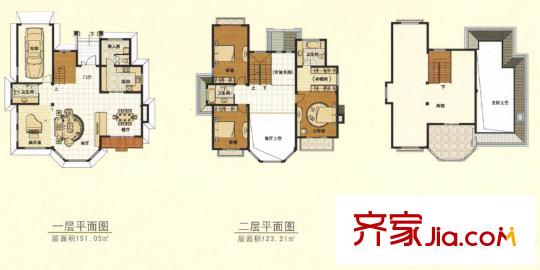 泰泓花園三期紫藤園T戶型 5室2廳4衛(wèi)1廚
