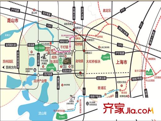 千燈?；▓@交通配套圖