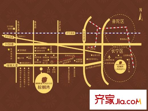 棕櫚灣交通圖