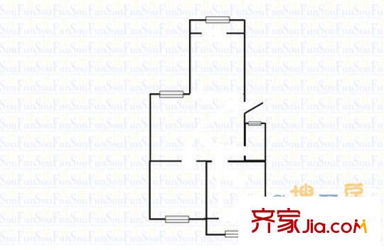 銀鷗新村 2室 戶型圖