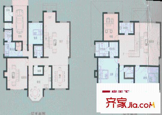 頤湖園別墅 戶型圖
