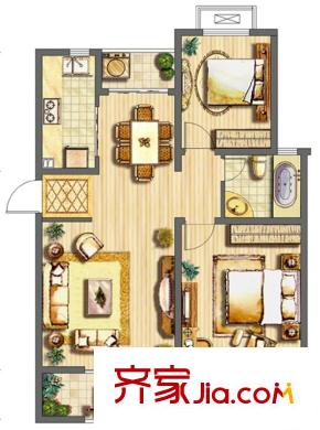 東城世家別墅戶型圖東城世家 戶型圖 2室2廳1衛(wèi) 2室2廳1衛(wèi)1廚