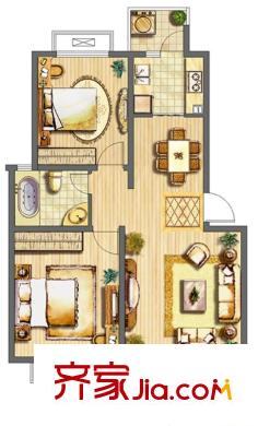 東城世家別墅戶型圖東城世家 戶型圖 2室2廳1衛(wèi) 2室2廳1衛(wèi)1廚