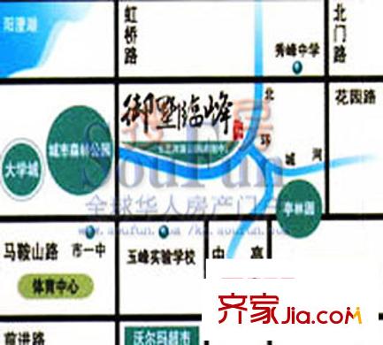 御墅臨峰東區(qū)交通圖
