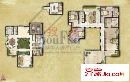 夢萊茵 3室 戶型圖