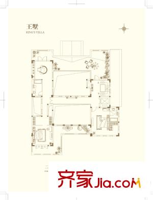 觀林一品王墅戶型圖 2室2廳2衛(wèi)