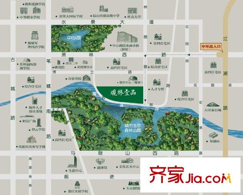 觀林一品交通圖