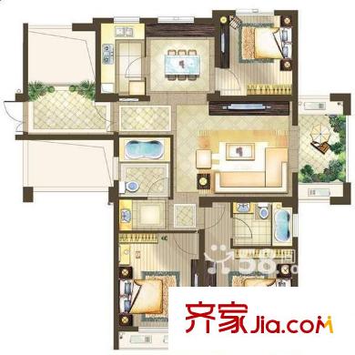 秦峰廣場(chǎng)小區(qū) 戶(hù)型圖