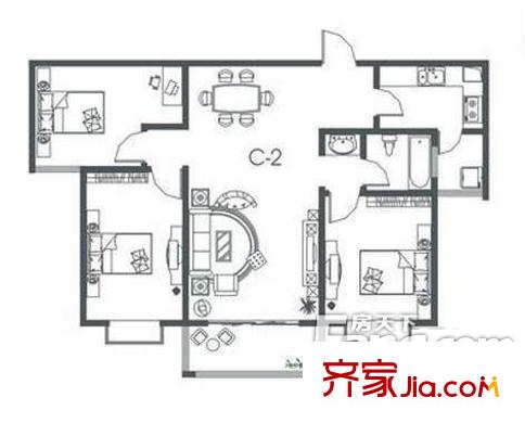 嘉鹿花園 戶型圖