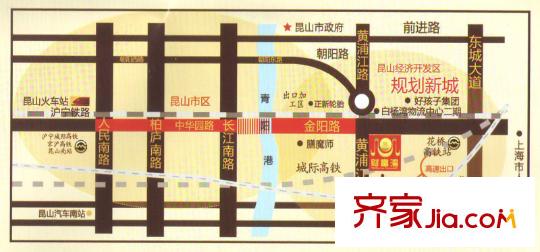 財(cái)富灣交通圖