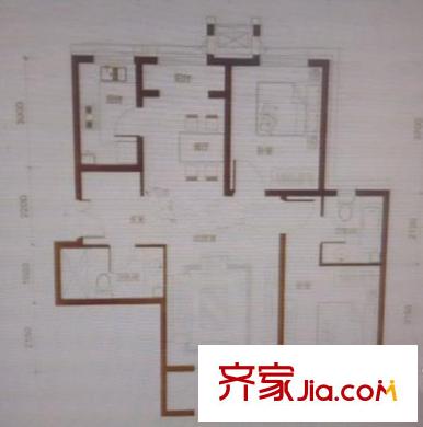 新舟公寓 戶型圖 3室2廳2衛(wèi)