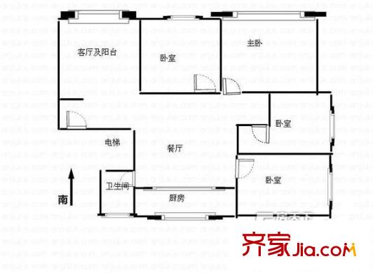 景江花園 戶型圖