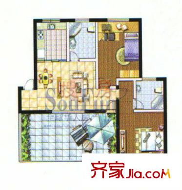 紅楊花園 戶型圖