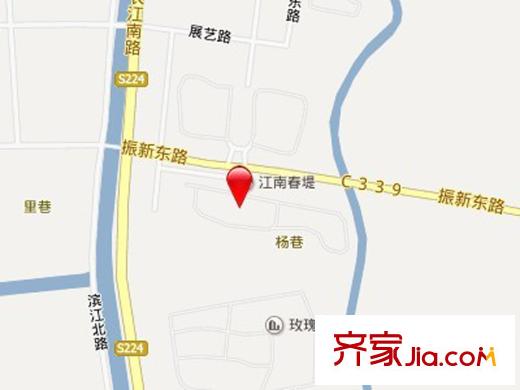 江南春堤一期交通圖