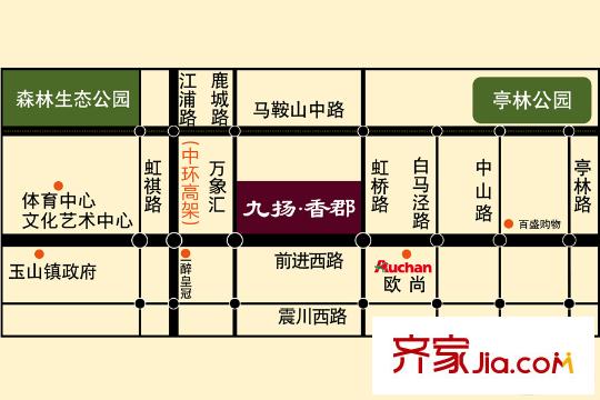 九揚(yáng)香郡區(qū)位圖