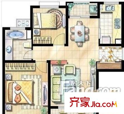 品院戶型圖昆山 品苑 戶型圖 2室2廳1衛(wèi)1廚