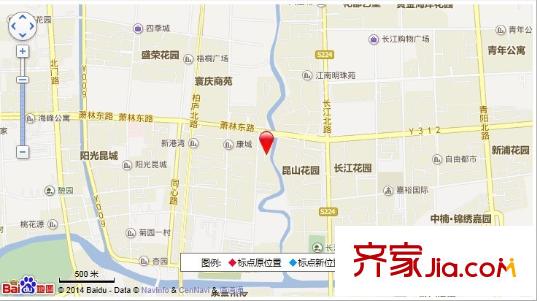 濱江花園交通圖