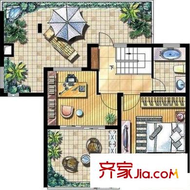 昆山 濱江花園 戶(hù)型圖