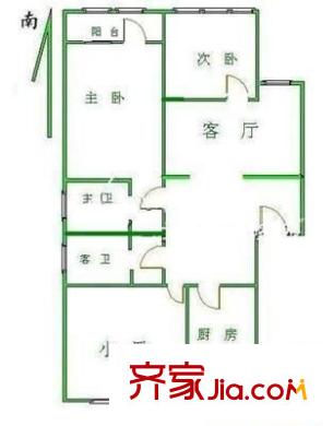金谷園 3室 戶型圖
